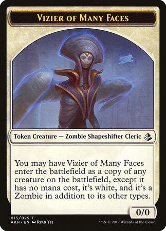 Vizier of Many Faces Token [Amonkhet Tokens] | Tabernacle Games