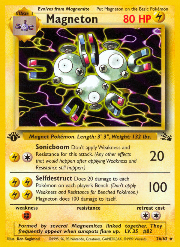 Magneton (26/62) [Fossil 1st Edition] | Tabernacle Games