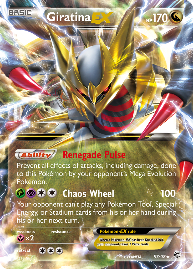 Giratina EX (57/98) [XY: Ancient Origins] | Tabernacle Games