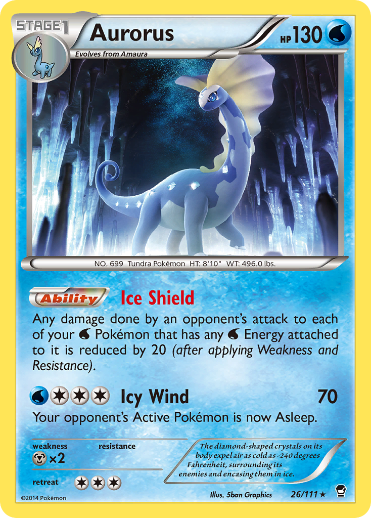 Aurorus (26/111) [XY: Furious Fists] | Tabernacle Games