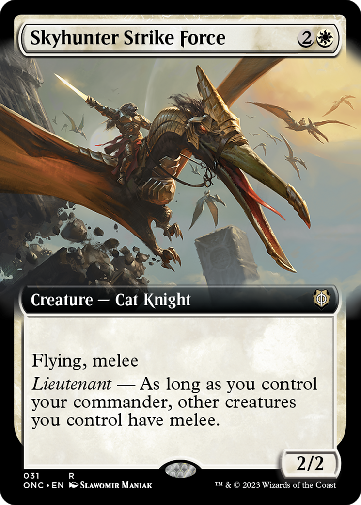 Skyhunter Strike Force (Extended Art) [Phyrexia: All Will Be One Commander] | Tabernacle Games