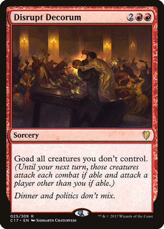 Disrupt Decorum [Commander 2017] | Tabernacle Games