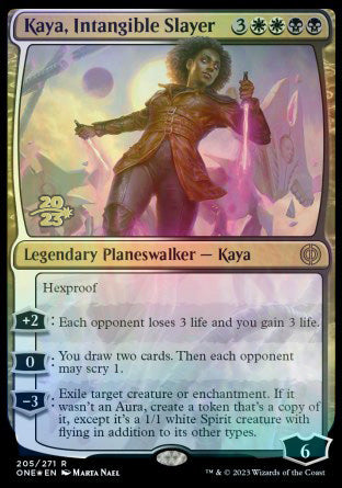 Kaya, Intangible Slayer [Phyrexia: All Will Be One Prerelease Promos] | Tabernacle Games