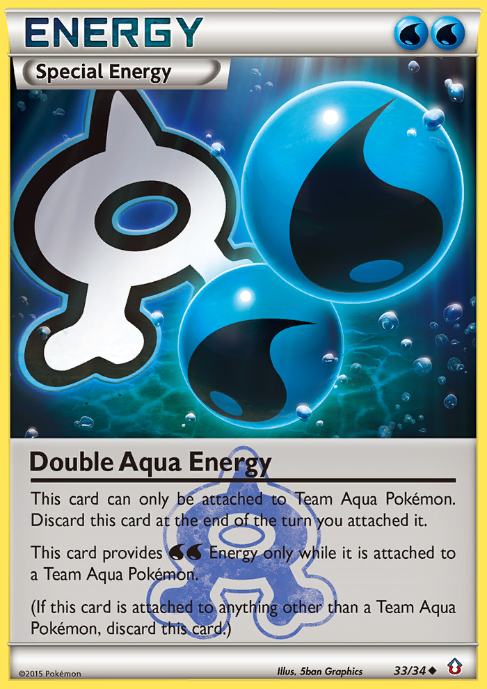 Double Aqua Energy (33/34) [XY: Double Crisis] | Tabernacle Games