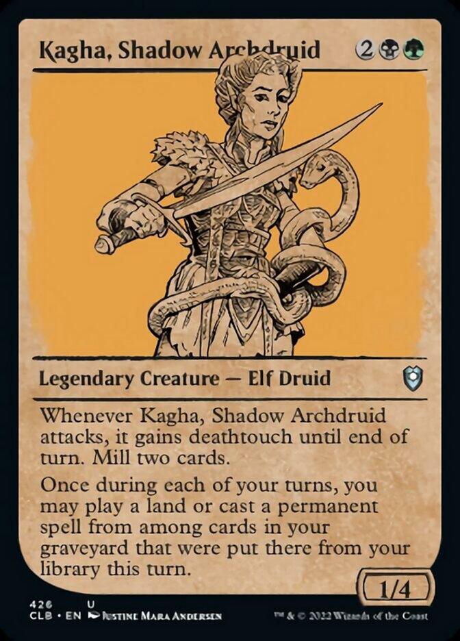 Kagha, Shadow Archdruid (Showcase) [Commander Legends: Battle for Baldur's Gate] | Tabernacle Games