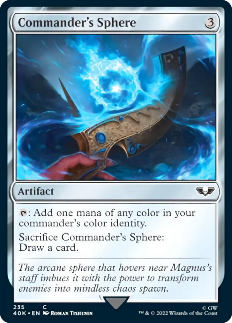 Commander's Sphere (235) (Surge Foil) [Universes Beyond: Warhammer 40,000] | Tabernacle Games