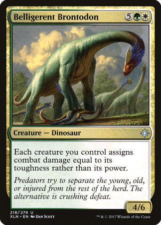 Belligerent Brontodon [Ixalan] | Tabernacle Games