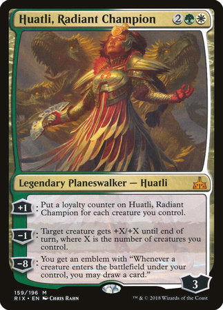 Huatli, Radiant Champion [Rivals of Ixalan] | Tabernacle Games