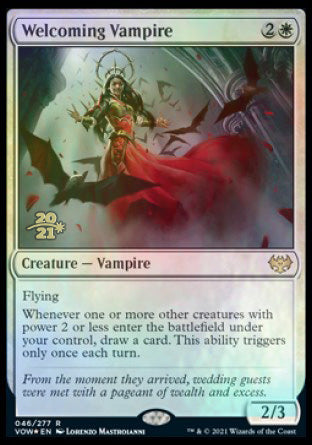 Welcoming Vampire [Innistrad: Crimson Vow Prerelease Promos] | Tabernacle Games