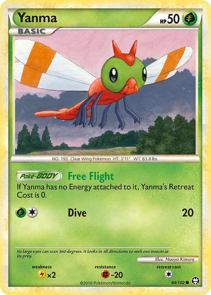 Yanma (84/102) [HeartGold & SoulSilver: Triumphant] | Tabernacle Games