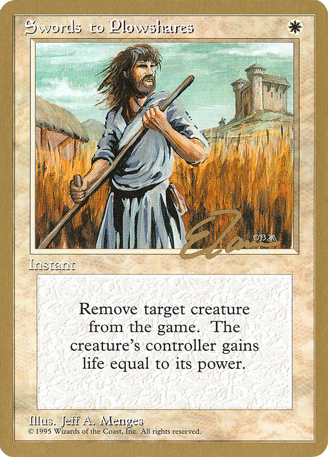 Swords to Plowshares (Eric Tam) [Pro Tour Collector Set] | Tabernacle Games