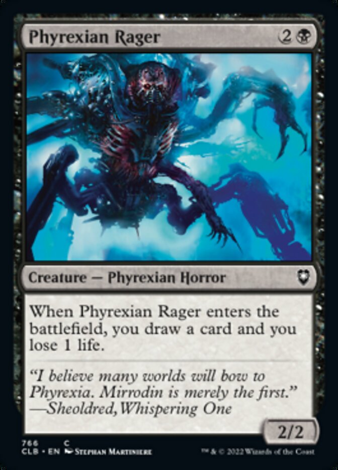 Phyrexian Rager [Commander Legends: Battle for Baldur's Gate] | Tabernacle Games