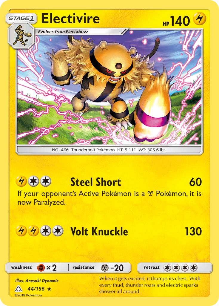 Electivire (44/156) [Sun & Moon: Ultra Prism] | Tabernacle Games