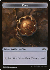 Treasure // Clue Double-sided Token [Pioneer Challenger Decks 2022] | Tabernacle Games