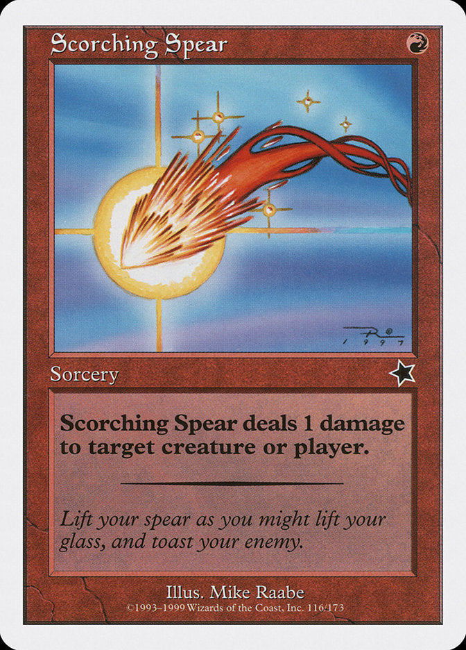Scorching Spear [Starter 1999] | Tabernacle Games