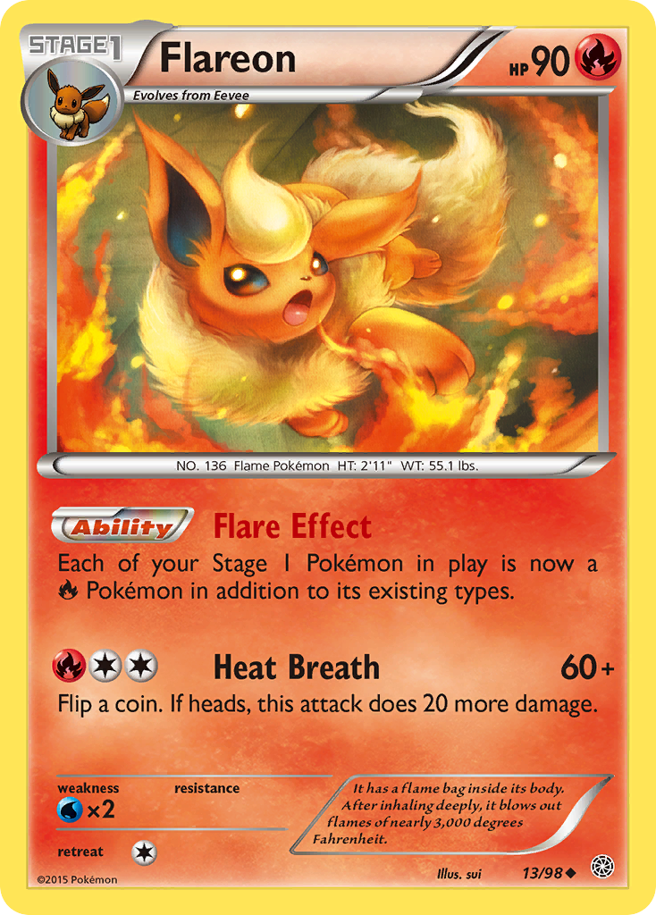 Flareon (13/98) [XY: Ancient Origins] | Tabernacle Games