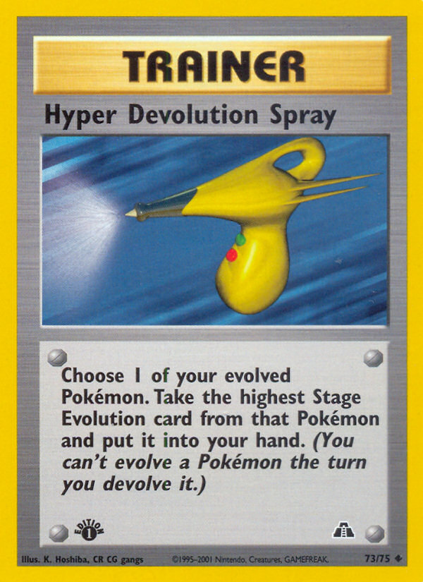Hyper Devolution Spray (73/75) [Neo Discovery 1st Edition] | Tabernacle Games
