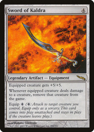 Sword of Kaldra [Mirrodin] | Tabernacle Games