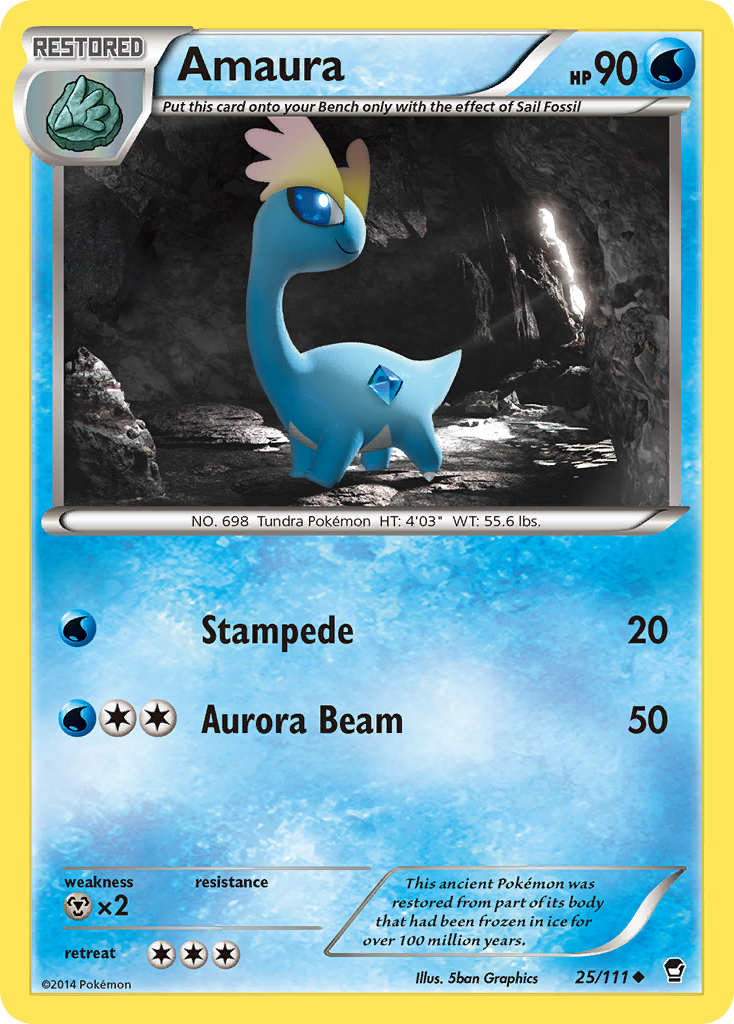 Amaura (25/111) [XY: Furious Fists] | Tabernacle Games