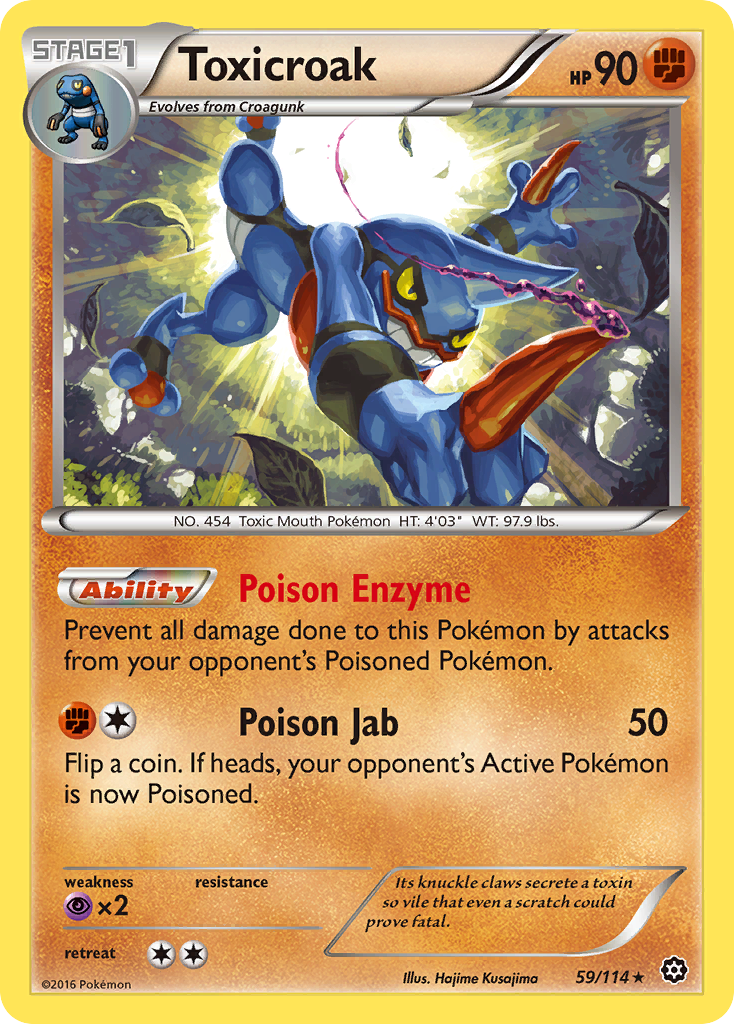 Toxicroak (59/114) [XY: Steam Siege] | Tabernacle Games