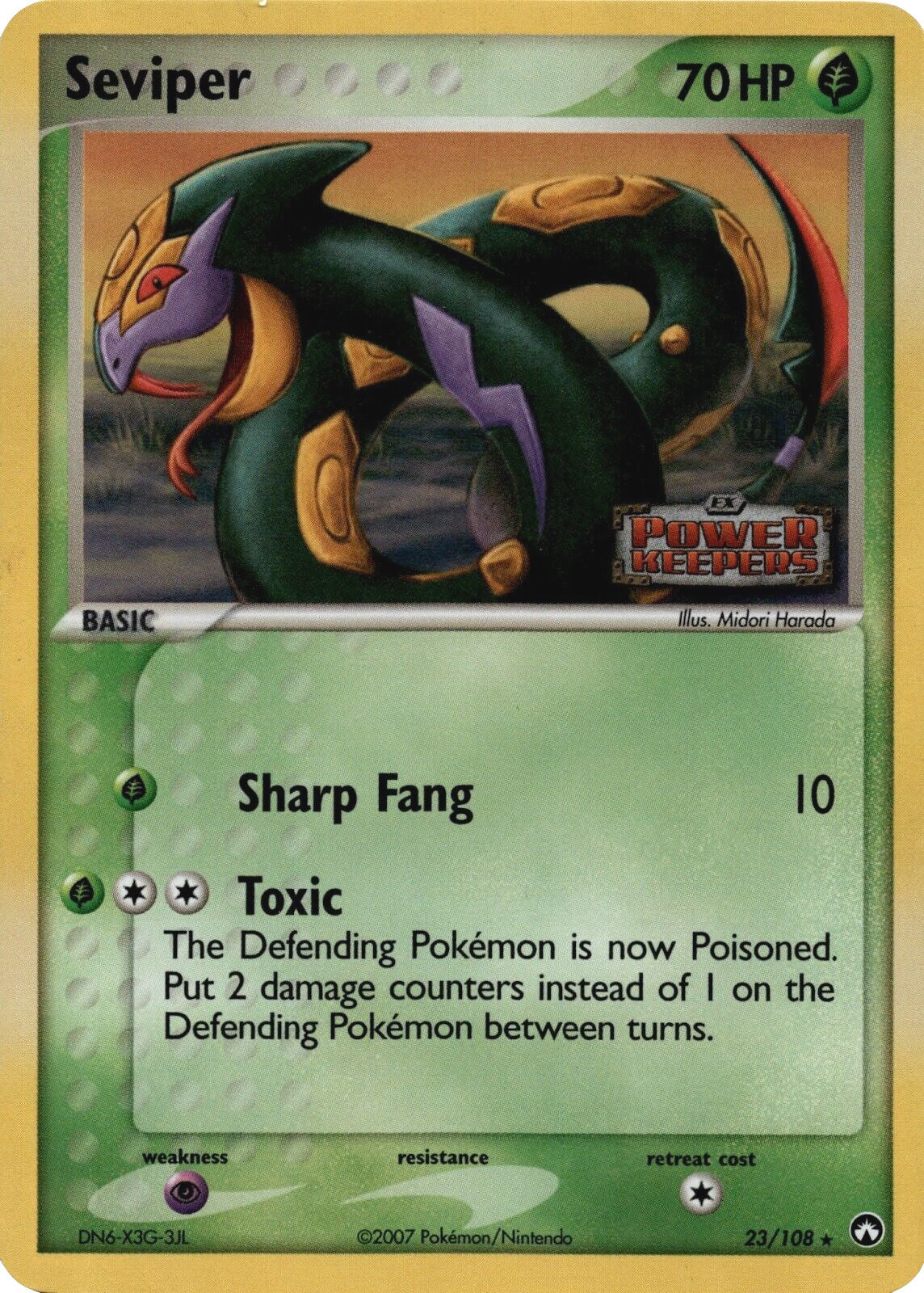 Seviper (23/108) (Stamped) [EX: Power Keepers] | Tabernacle Games