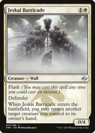 Jeskai Barricade [Fate Reforged] | Tabernacle Games