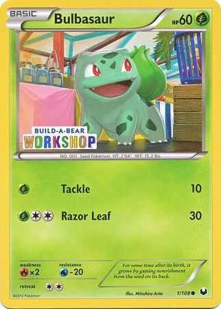 Bulbasaur (1/108) (Build A Bear Workshop Exclusive) [Black & White: Dark Explorers] | Tabernacle Games