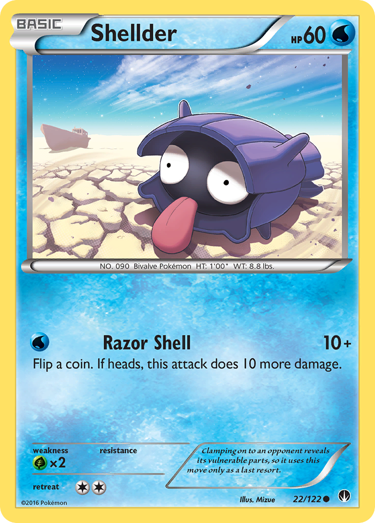 Shellder (22/122) [XY: BREAKpoint] | Tabernacle Games