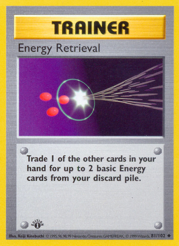 Energy Retrieval (81/102) (Shadowless) [Base Set 1st Edition] | Tabernacle Games