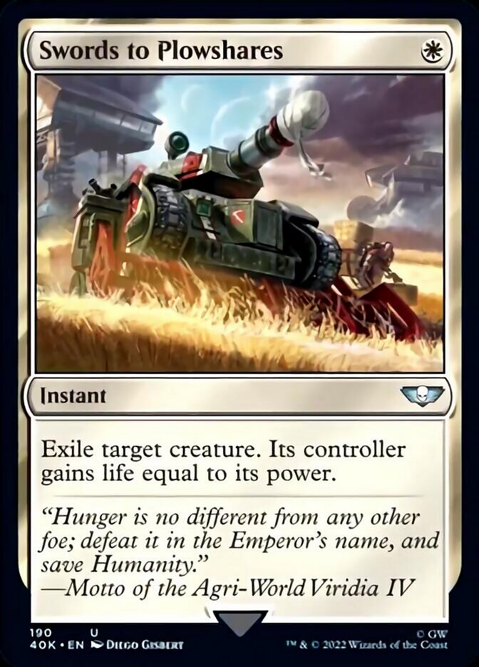 Swords to Plowshares (Surge Foil) [Universes Beyond: Warhammer 40,000] | Tabernacle Games