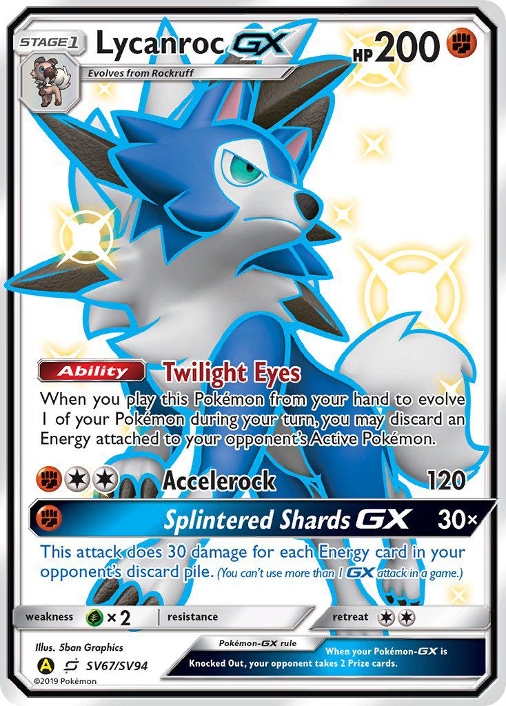 Lycanroc GX (SV67/SV94) [Sun & Moon: Hidden Fates - Shiny Vault] | Tabernacle Games