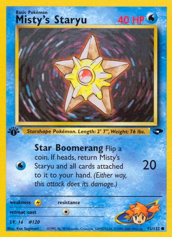 Misty's Staryu (92/132) [Gym Challenge 1st Edition] | Tabernacle Games