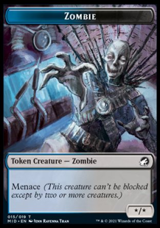 Zombie Token (015) [Innistrad: Midnight Hunt Tokens] | Tabernacle Games