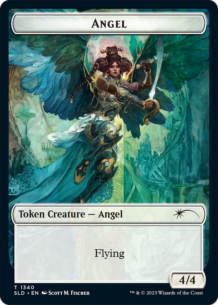 Angel (SLD) // Soldier (GRN) Double-Sided Token [Secret Lair: Angels Tokens] | Tabernacle Games