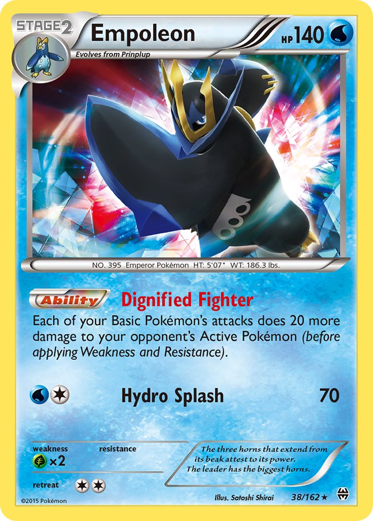 Empoleon (38/162) (Battle Arena Deck Exclusive) (Theme Deck Exclusive) [XY: BREAKthrough] | Tabernacle Games