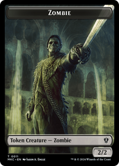 City's Blessing // Zombie Double-Sided Token [Murders at Karlov Manor Commander Tokens] | Tabernacle Games