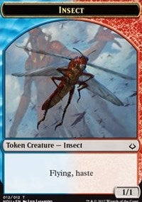 Insect // Warrior Double-sided Token [Hour of Devastation Tokens] | Tabernacle Games