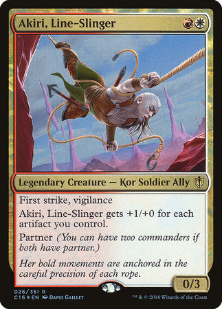 Akiri, Line-Slinger [Commander 2016] | Tabernacle Games