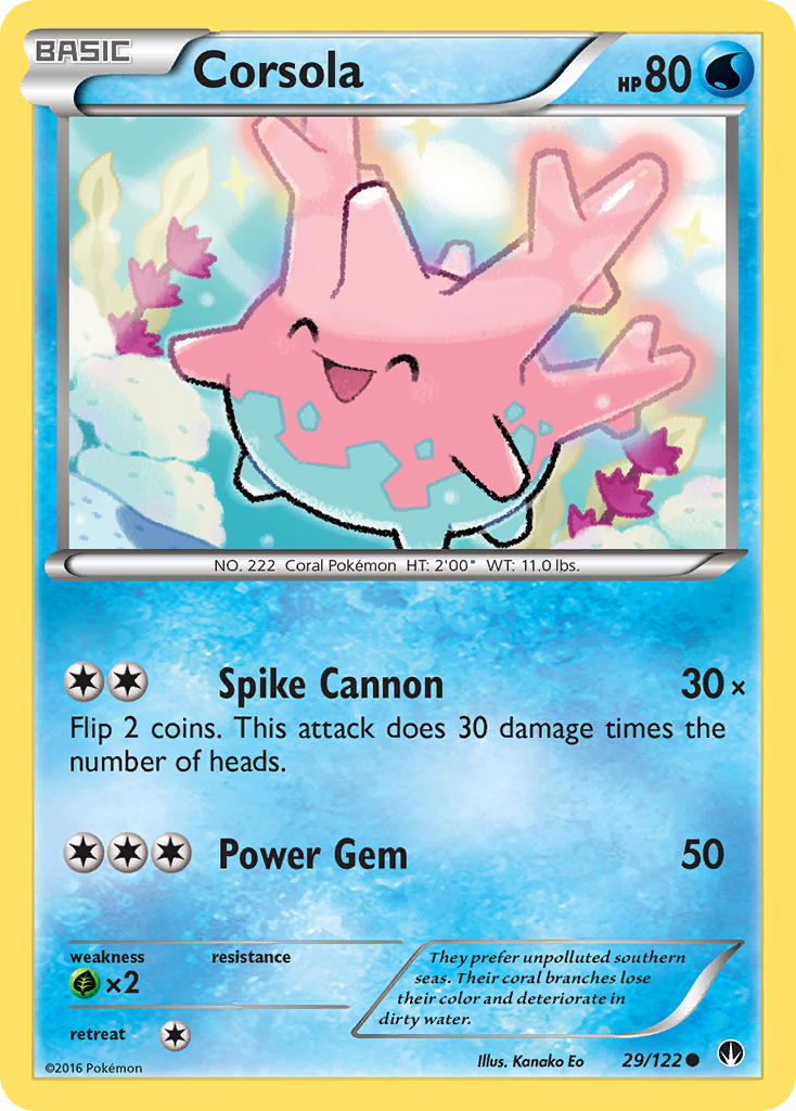 Corsola (29/122) [XY: BREAKpoint] | Tabernacle Games