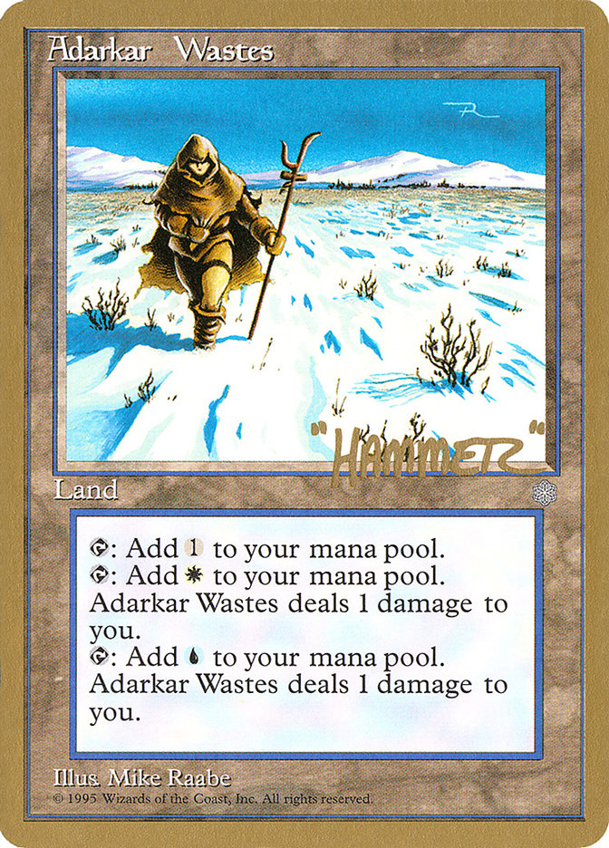 Adarkar Wastes (Shawn "Hammer" Regnier) [Pro Tour Collector Set] | Tabernacle Games