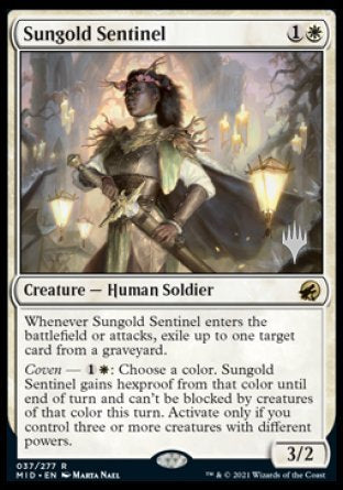 Sungold Sentinel (Promo Pack) [Innistrad: Midnight Hunt Promos] | Tabernacle Games