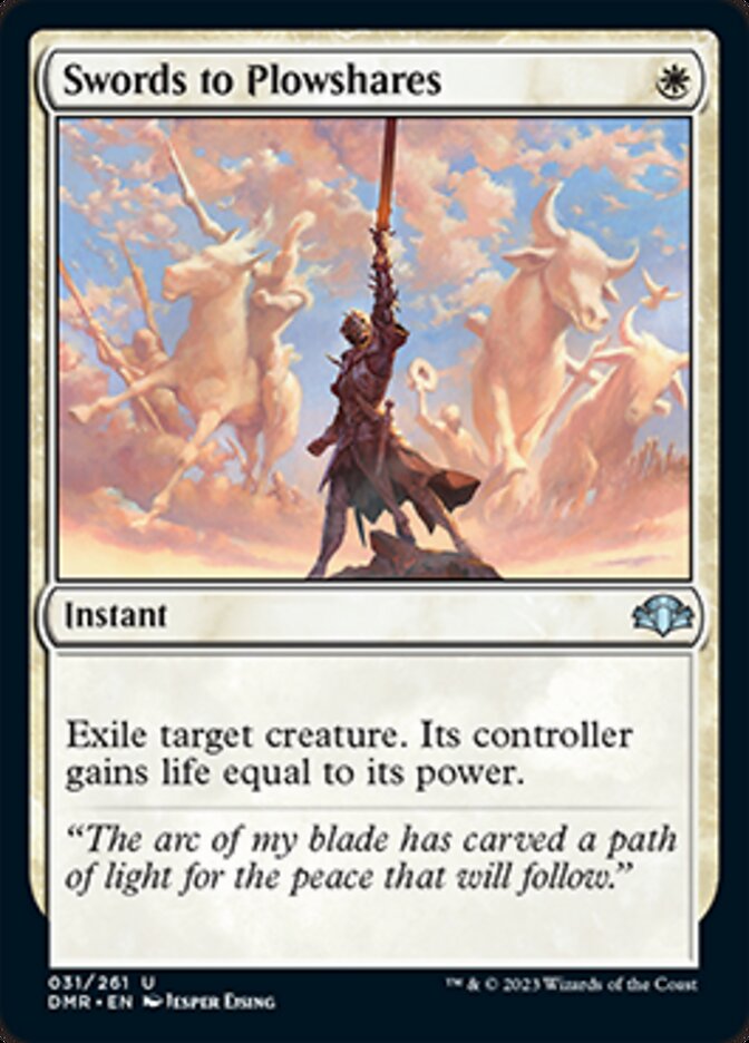 Swords to Plowshares [Dominaria Remastered] | Tabernacle Games