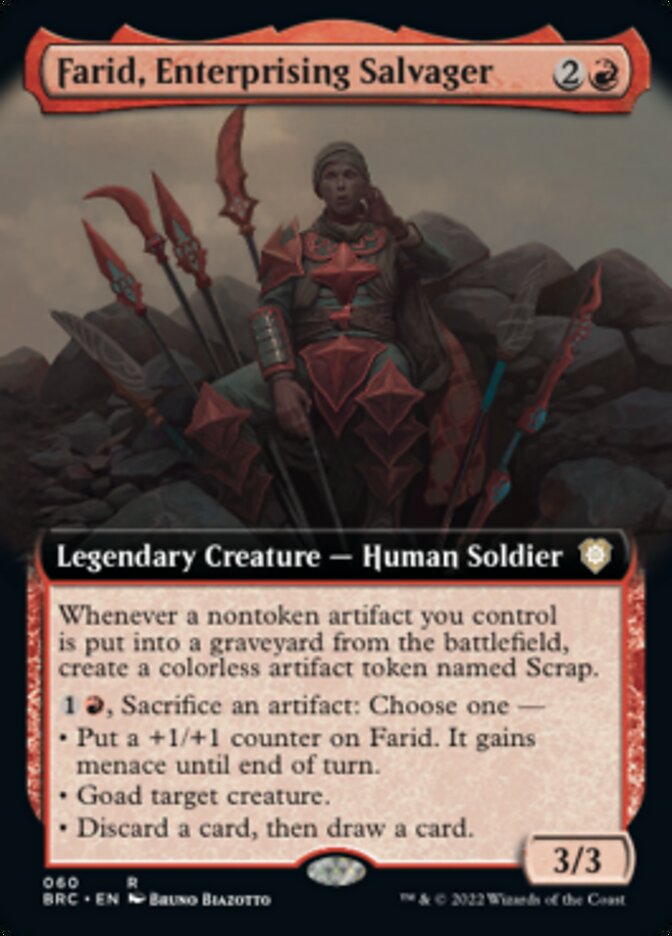 Farid, Enterprising Salvager (Extended Art) [The Brothers' War Commander] | Tabernacle Games