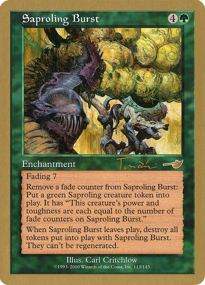 Saproling Burst (Jan Tomcani) [World Championship Decks 2001] | Tabernacle Games