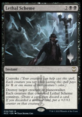 Lethal Scheme (Promo Pack) [Streets of New Capenna Commander Promos] | Tabernacle Games