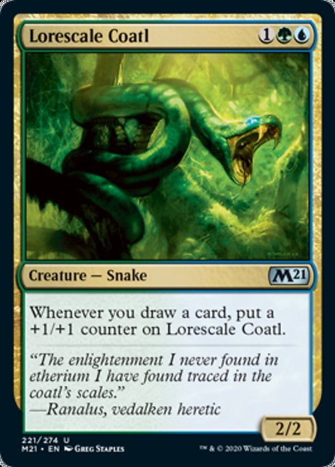 Lorescale Coatl [Core Set 2021] | Tabernacle Games