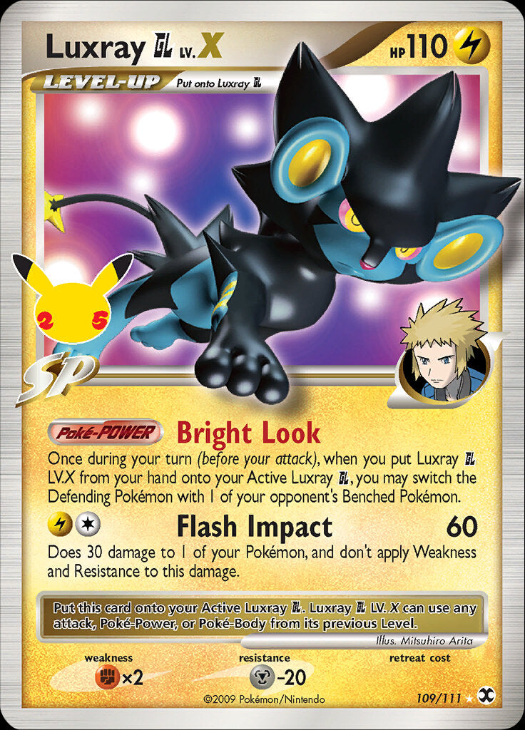 Luxray GL LV.X (109/111) [Celebrations: 25th Anniversary - Classic Collection] | Tabernacle Games