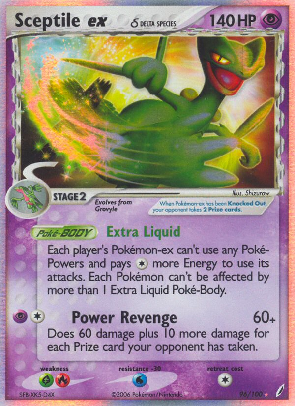 Sceptile ex (96/100) (Delta Species) [EX: Crystal Guardians] | Tabernacle Games