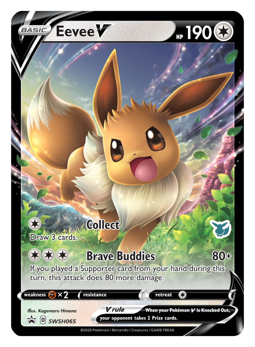 Eevee V (SWSH065) (Eevee Deck) [Battle Academy 2022] | Tabernacle Games