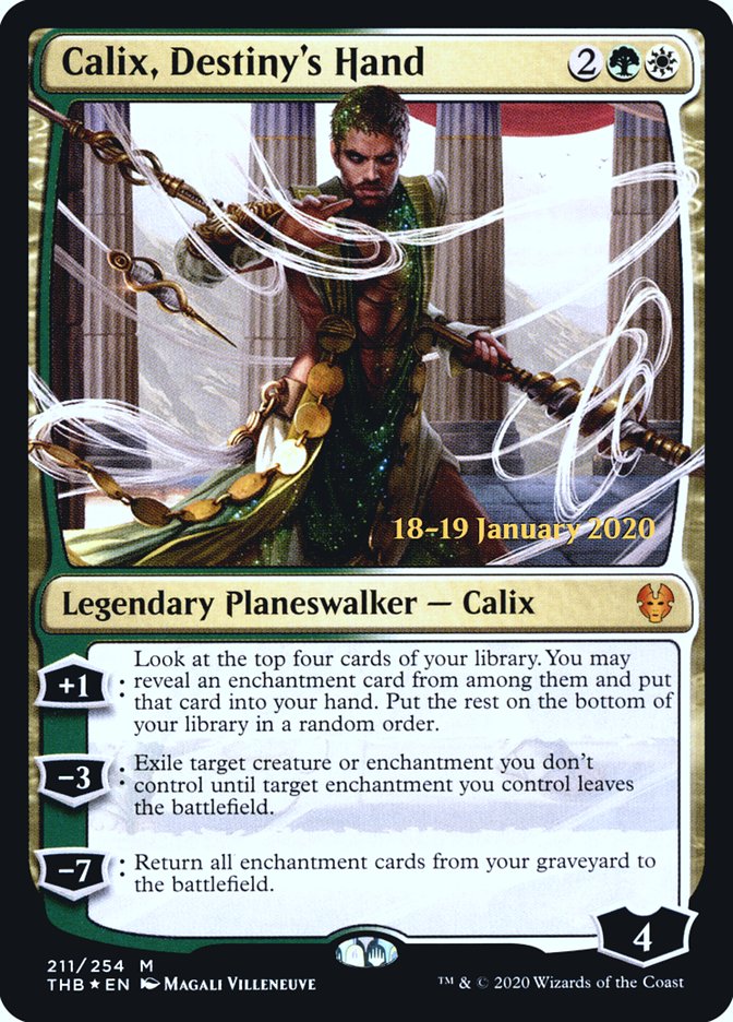 Calix, Destiny's Hand [Theros Beyond Death Prerelease Promos] | Tabernacle Games